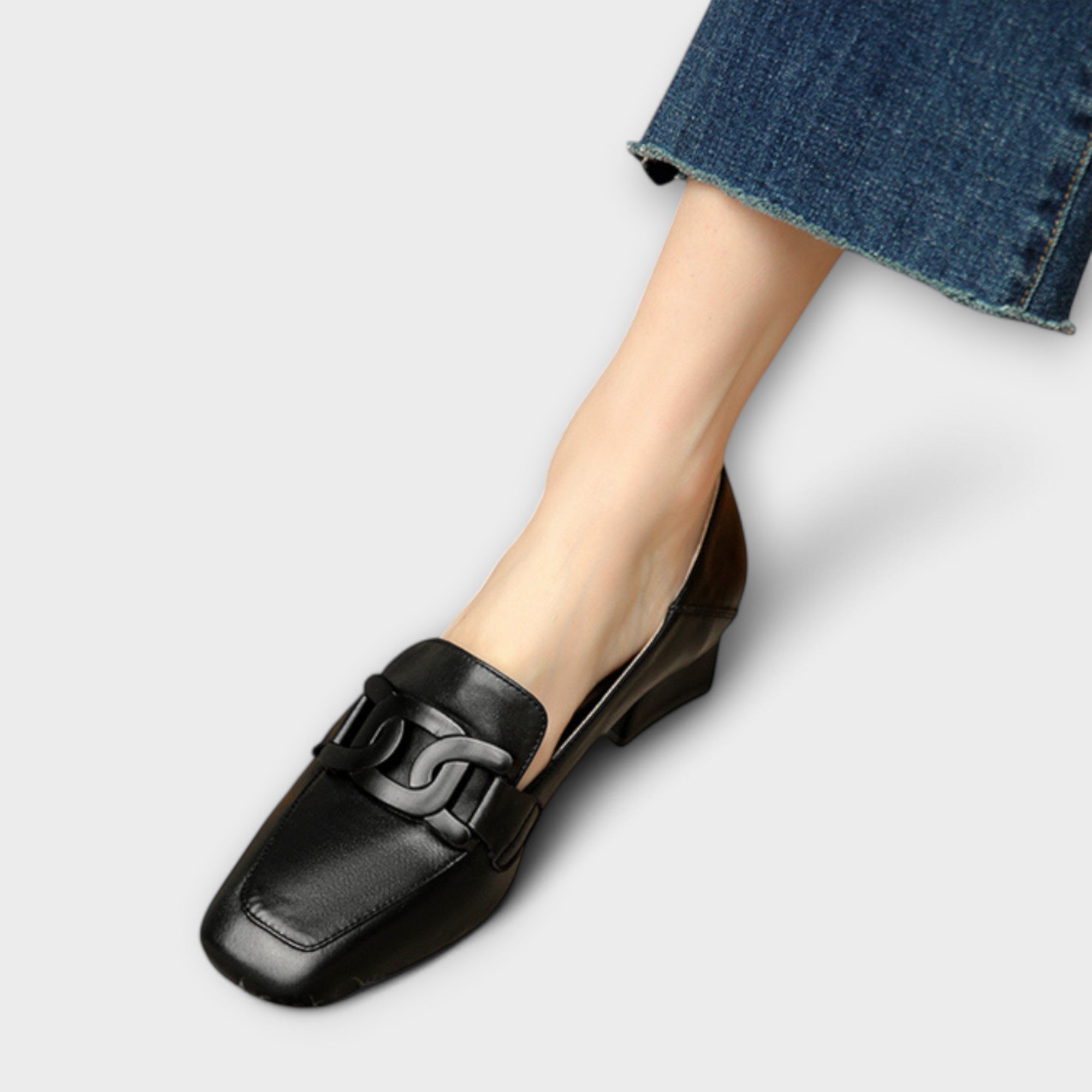 Monika – Eleganti sieviešu mokasīni uz papēža