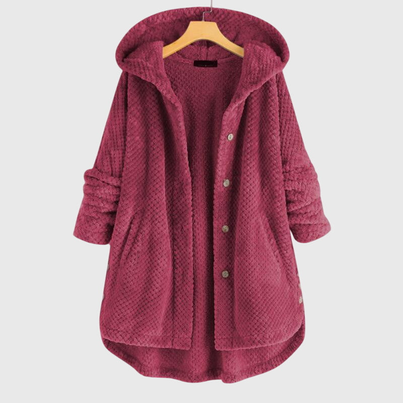 Franca™ - Fleece jaka ar kapuci