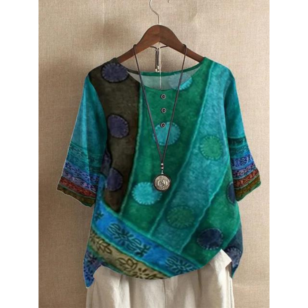 Valerie - Krāsains boho tops