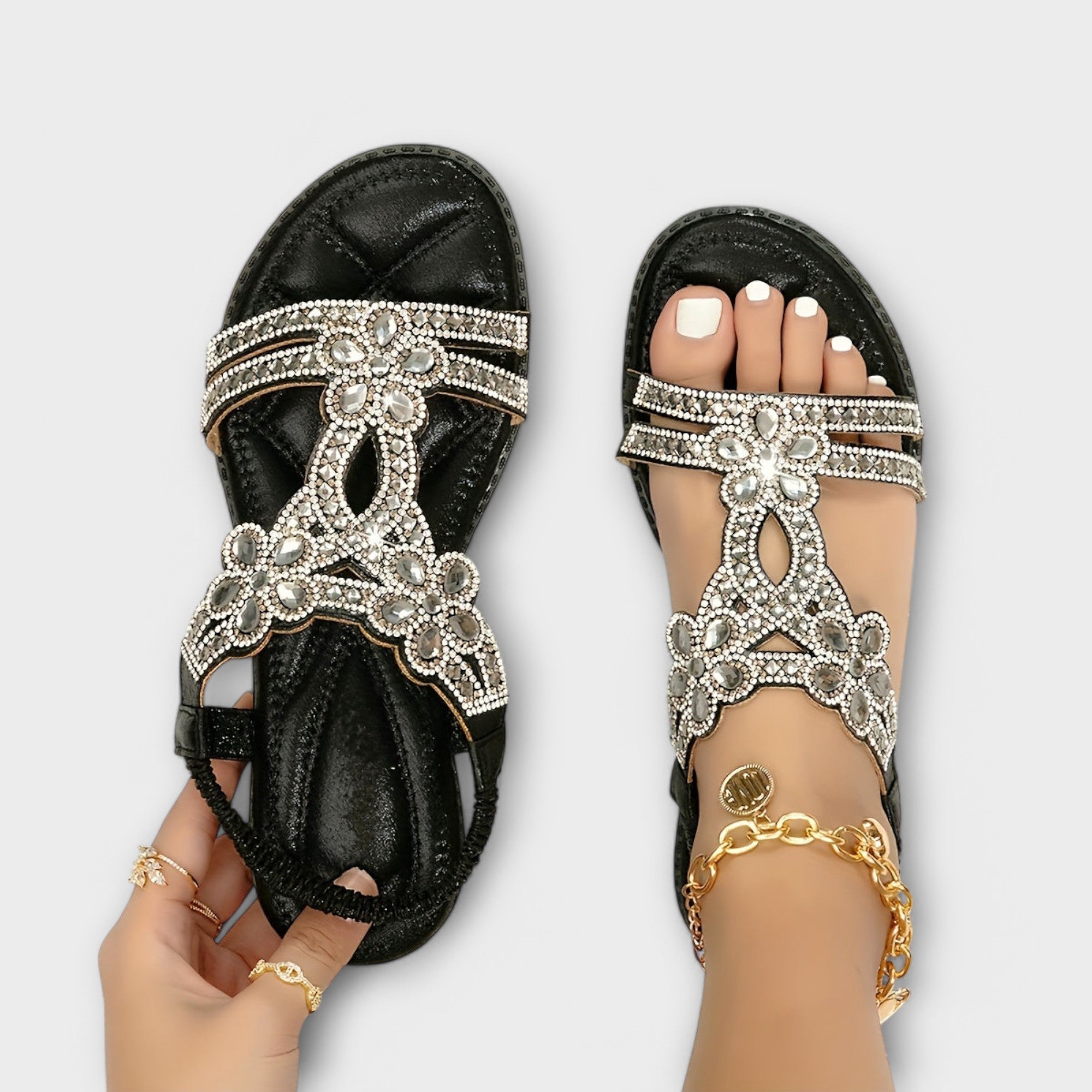 Birgit - Ortopediska sandaler med bohocharm