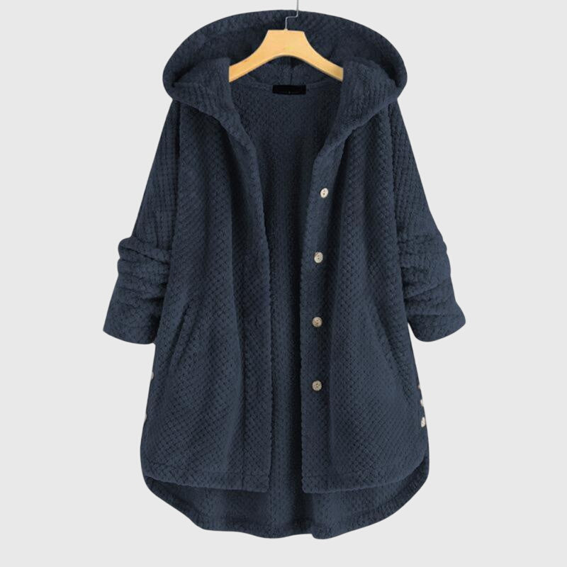 Franca™ - Fleece jaka ar kapuci