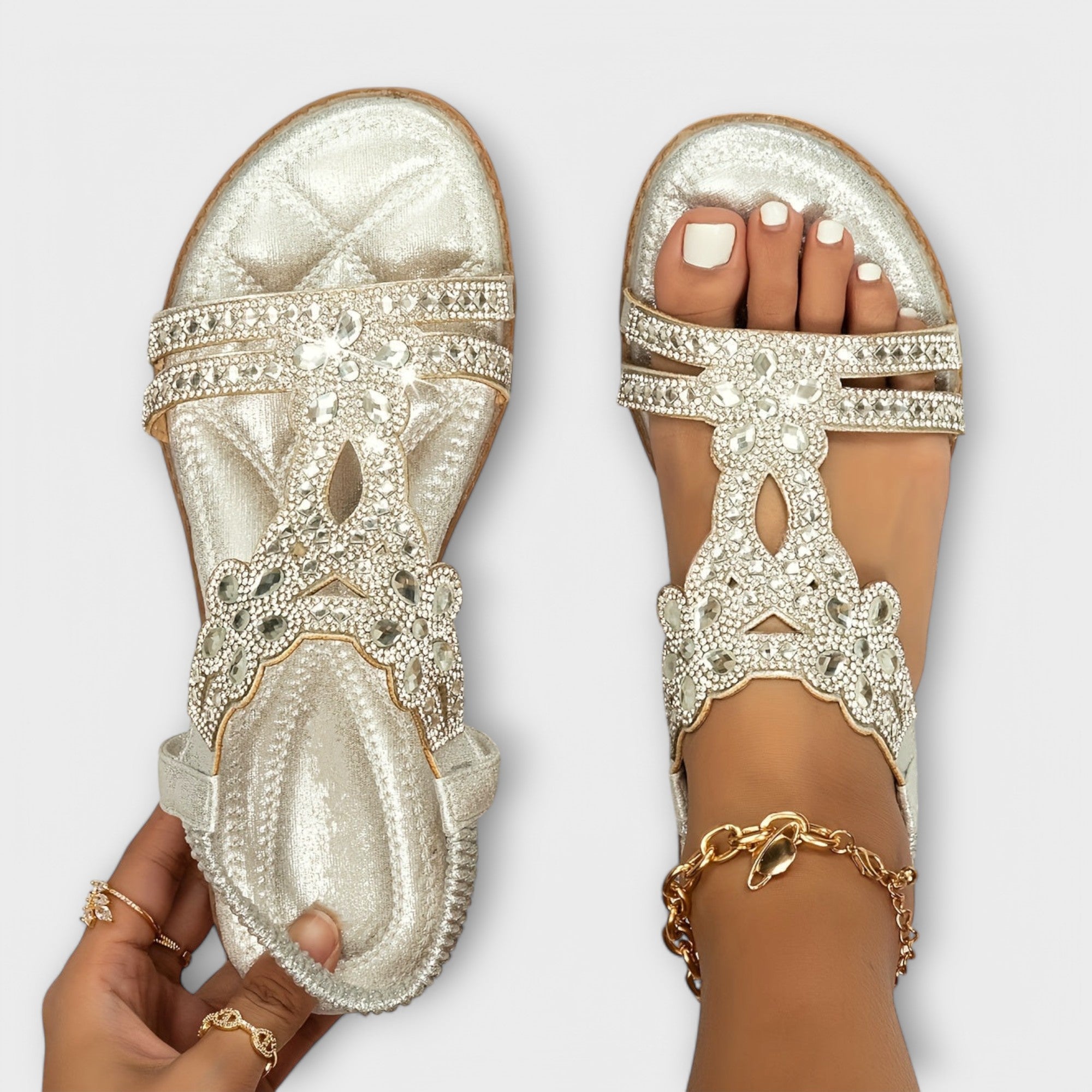 Birgit - Ortopediska sandaler med bohocharm