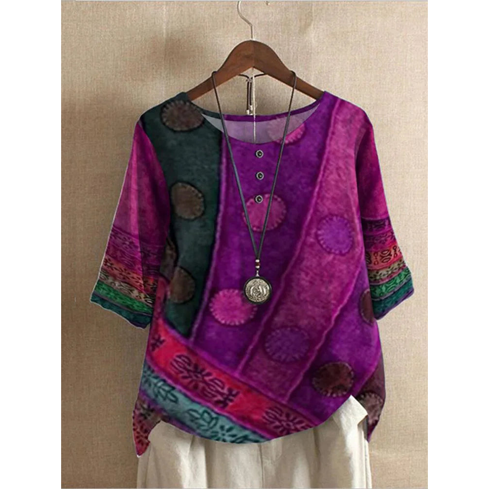 Valerie - Krāsains boho tops