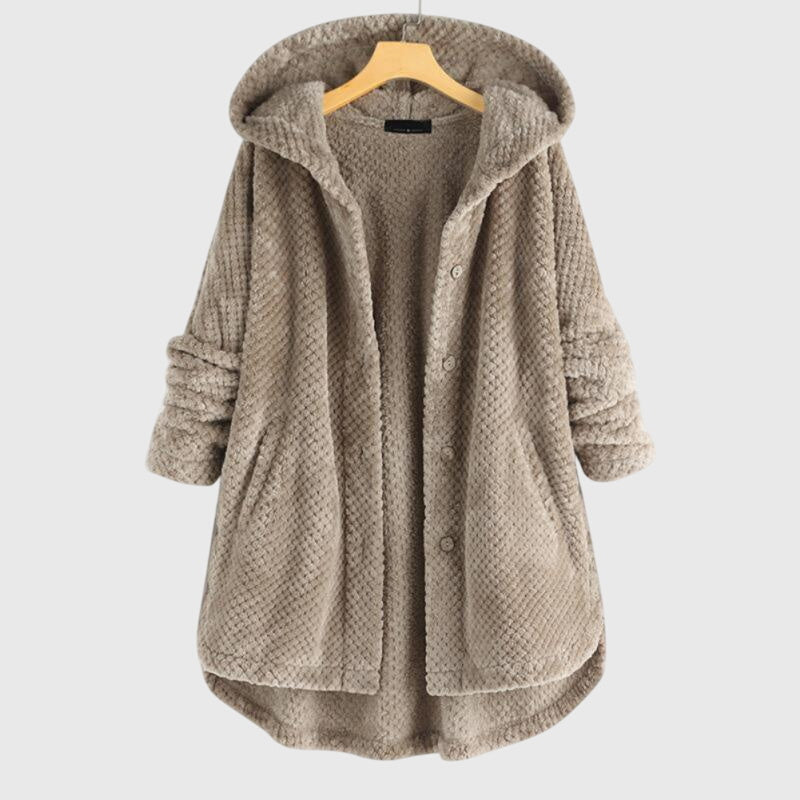 Franca™ - Fleece jaka ar kapuci