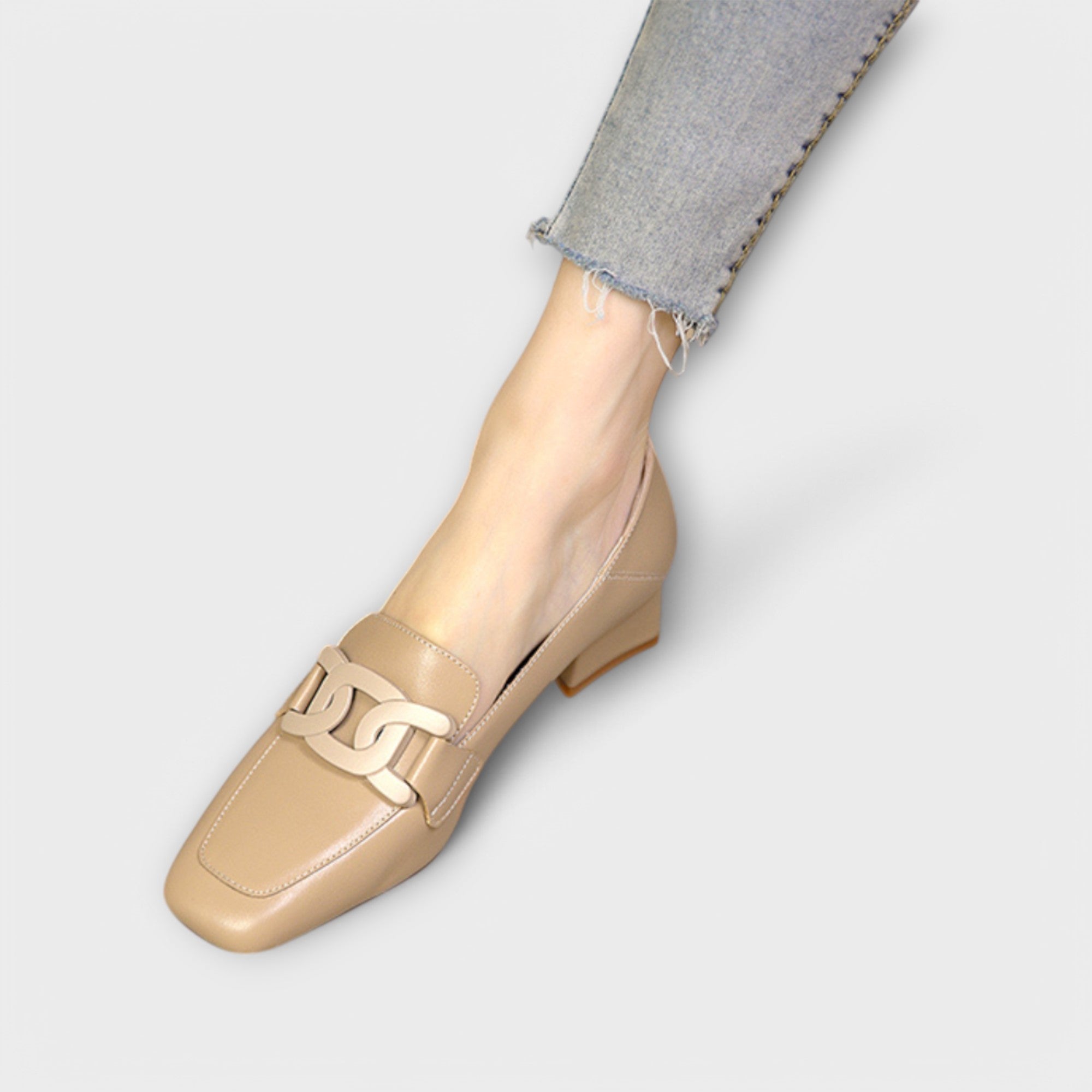 Monika – Eleganti sieviešu mokasīni uz papēža