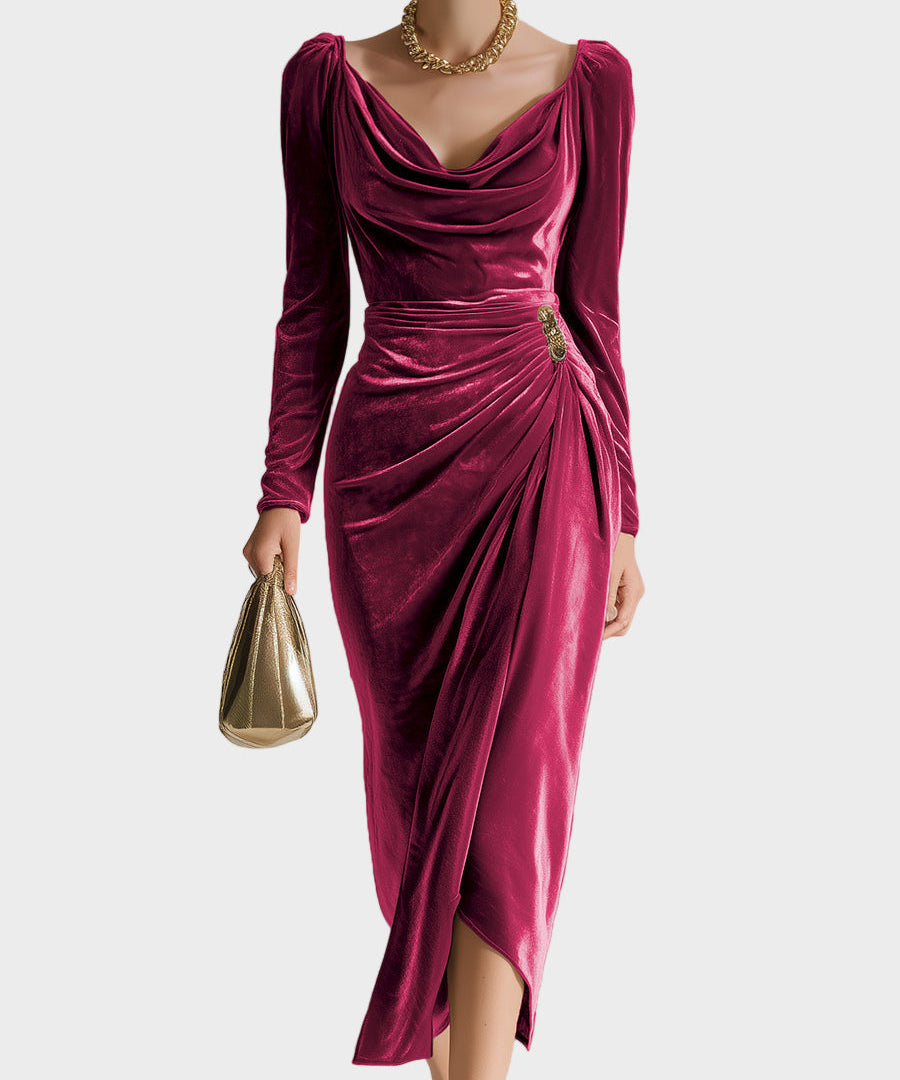 Sylvana - Elegant Midi Dress