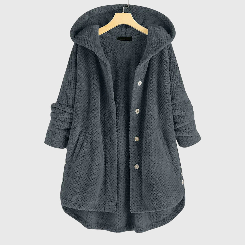 Franca™ - Fleece jaka ar kapuci