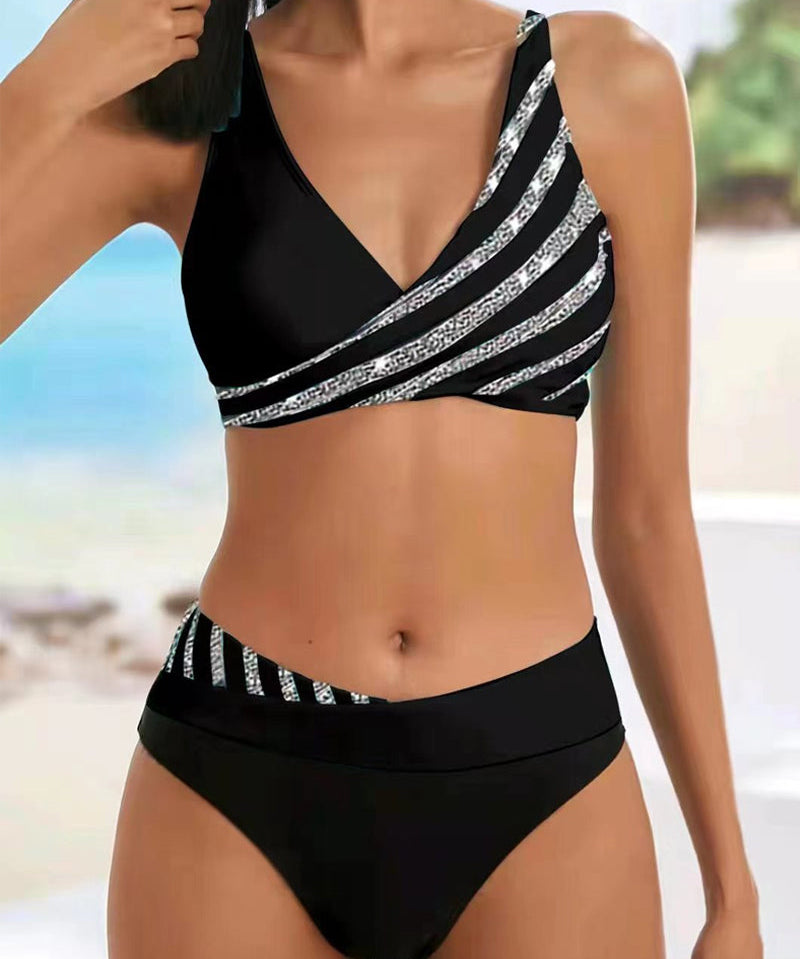 Mona - Drukāts bikini siltos toņos