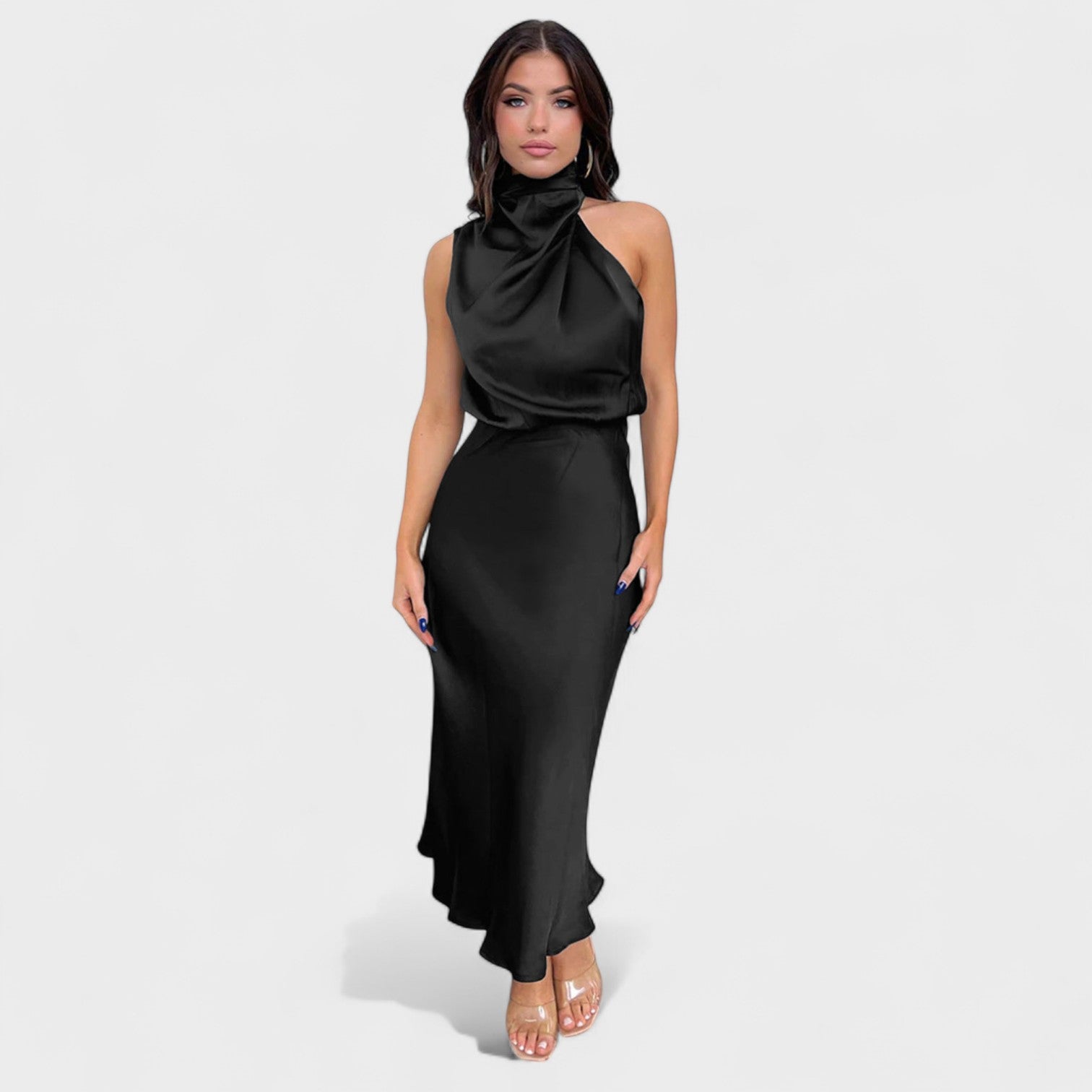 Alda | Eleganta satīna kleita
