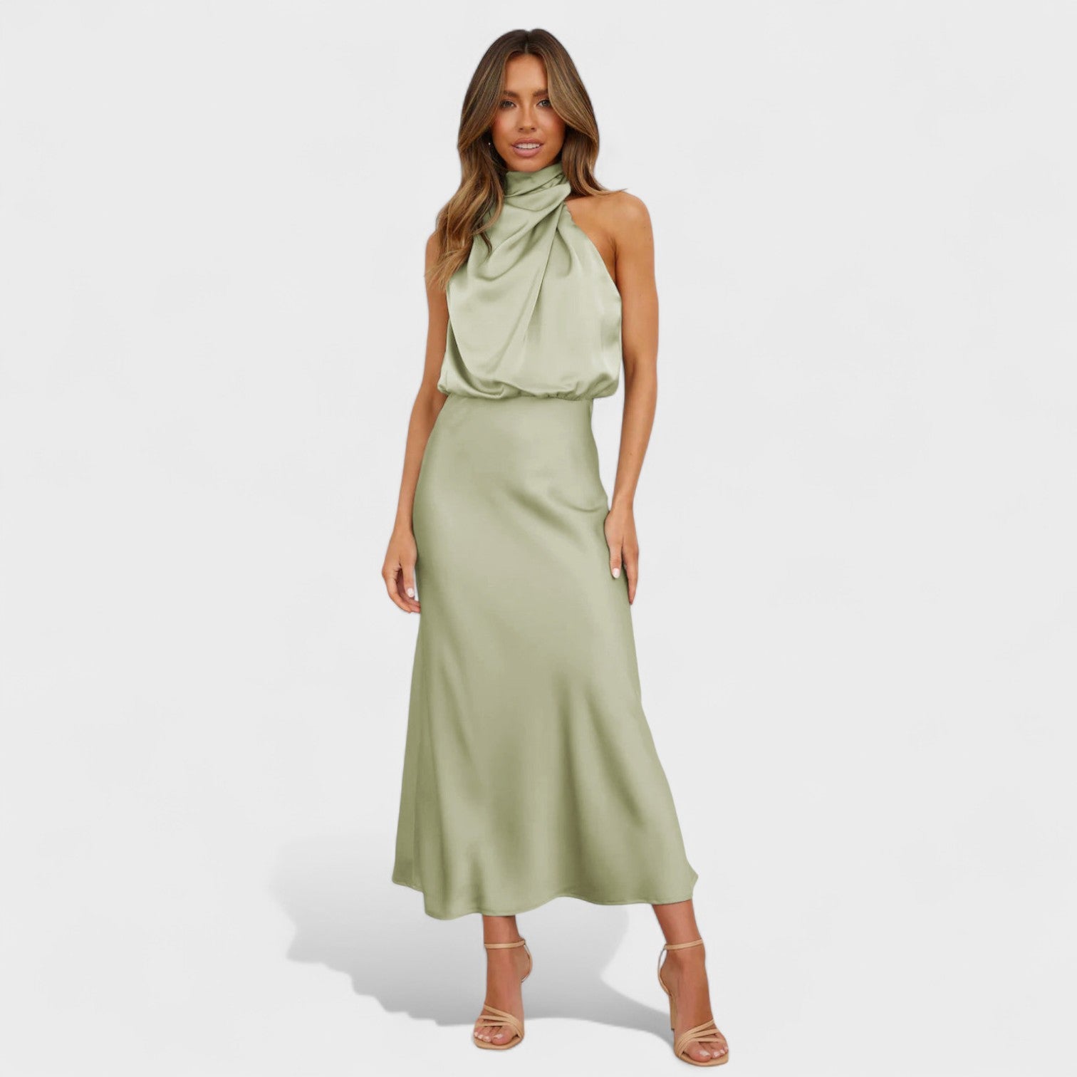 Alda | Eleganta satīna kleita