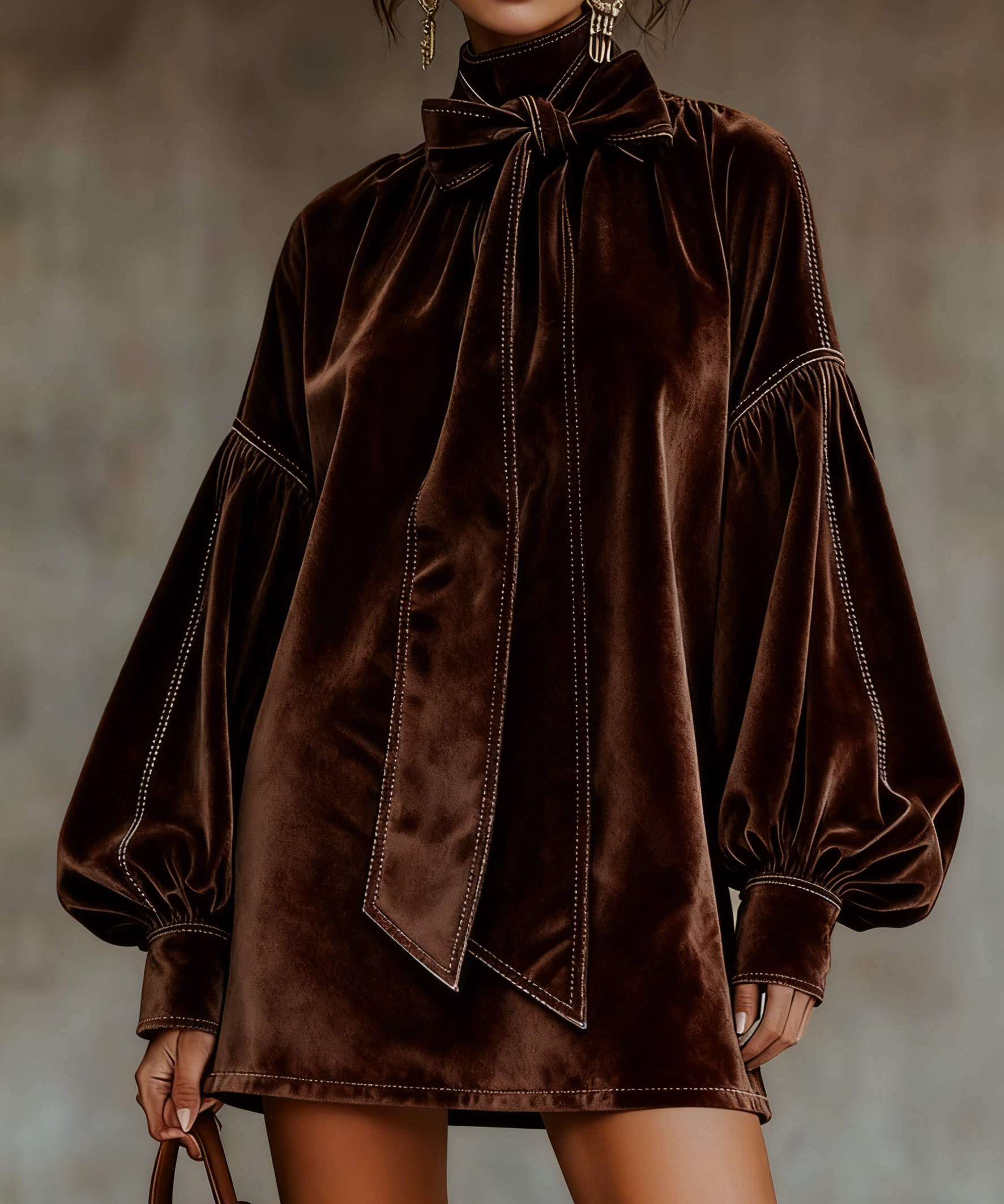 OLIVIA | Eleganti samta mini kleita