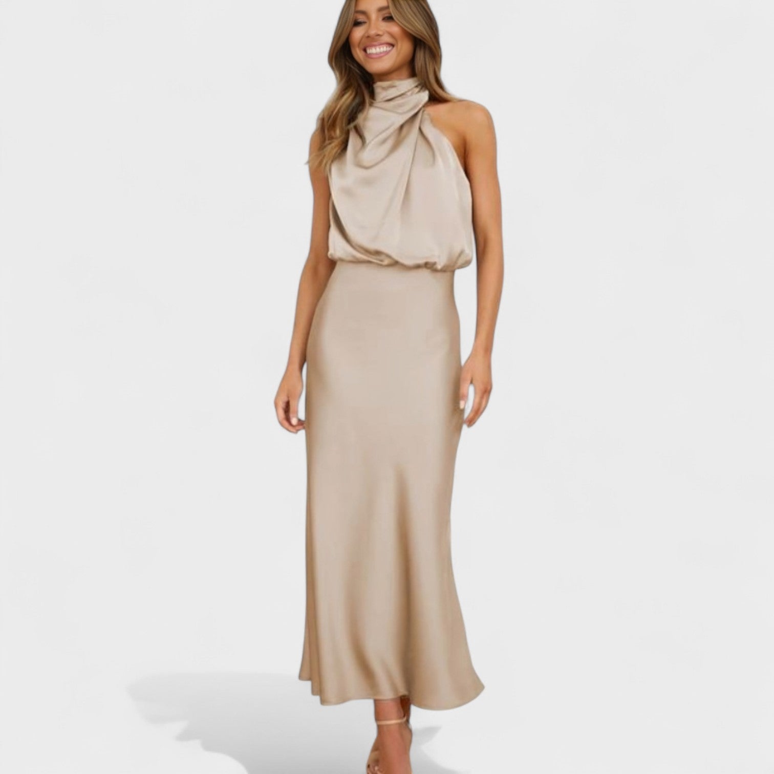 Alda | Eleganta satīna kleita