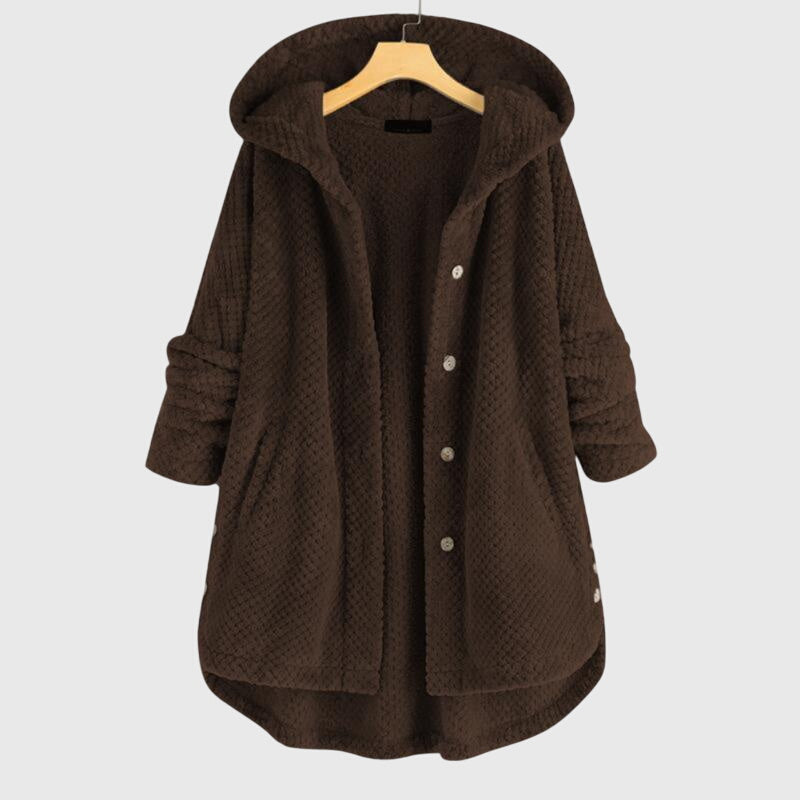 Franca™ - Fleece jaka ar kapuci