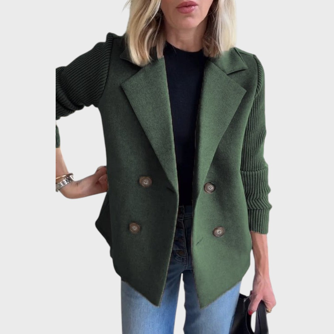 Emma - Elegants blazeris ar adījumu piedurknēm