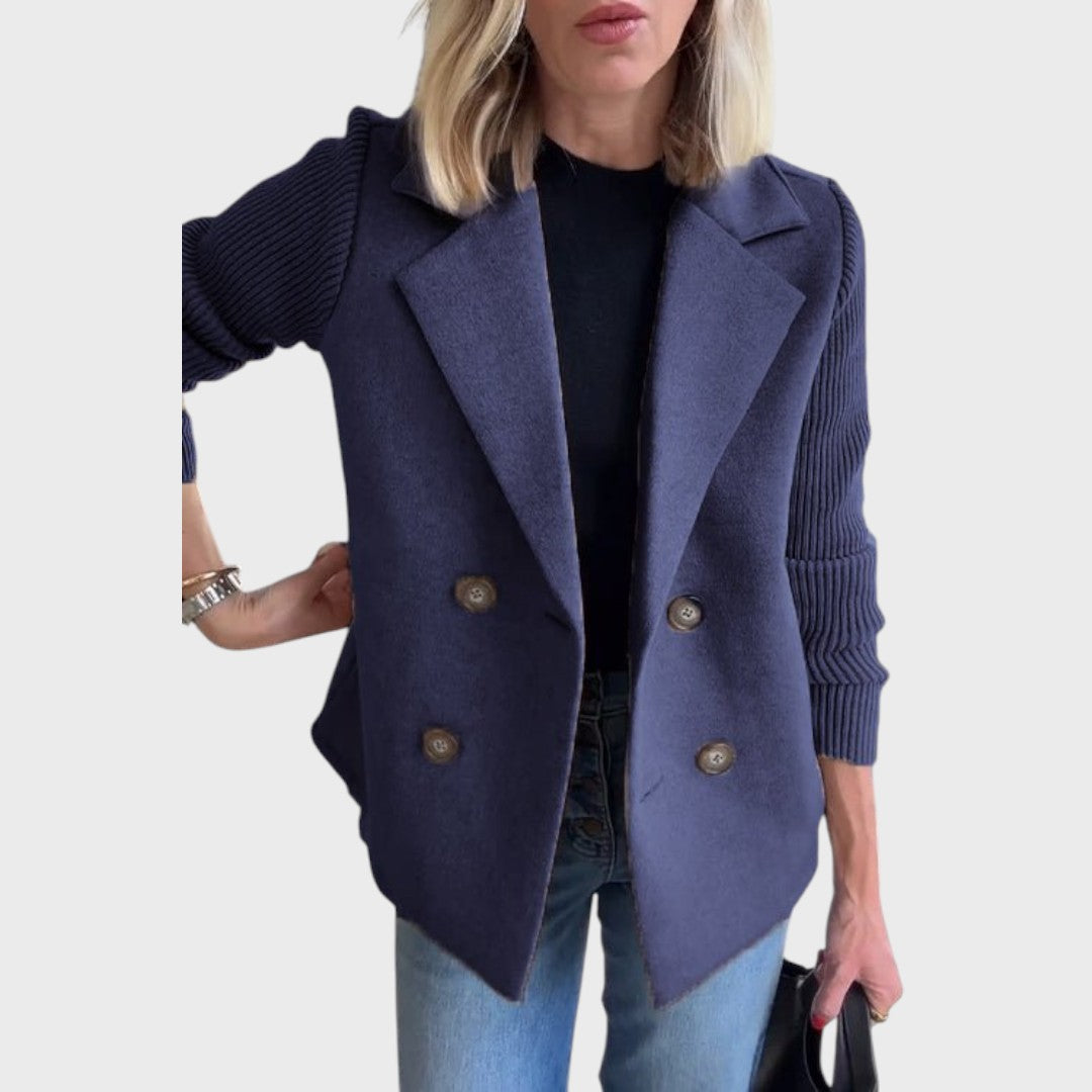 Emma - Elegants blazeris ar adījumu piedurknēm