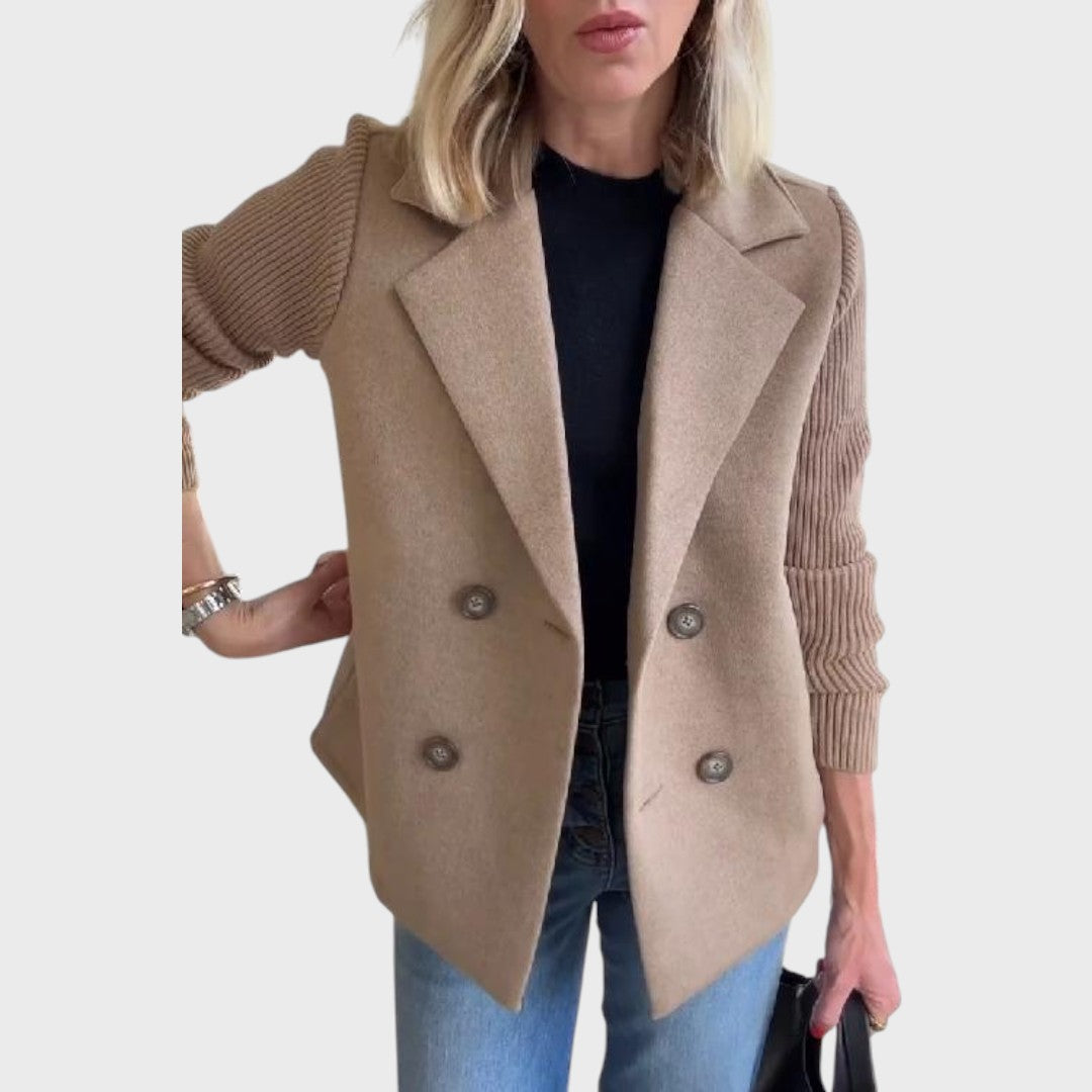 Emma - Elegants blazeris ar adījumu piedurknēm