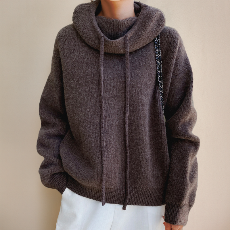 Šarlote – Elegants merino vilnas augstais apkaklis