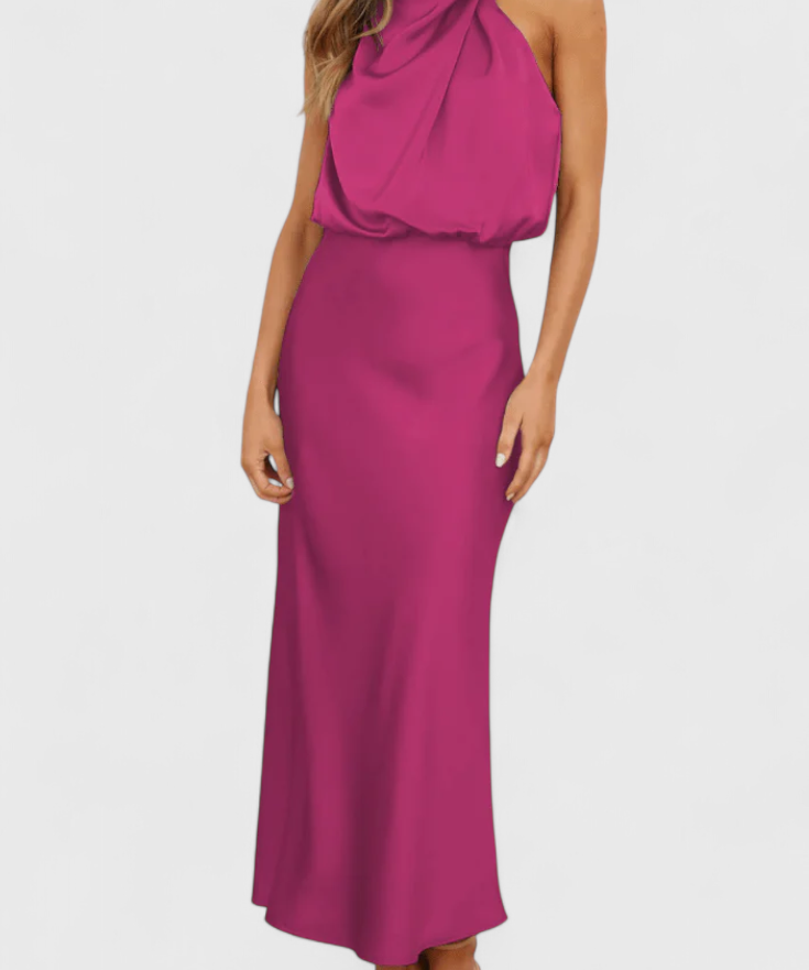 Rina - Eleganta Kleita ar Drapējumu