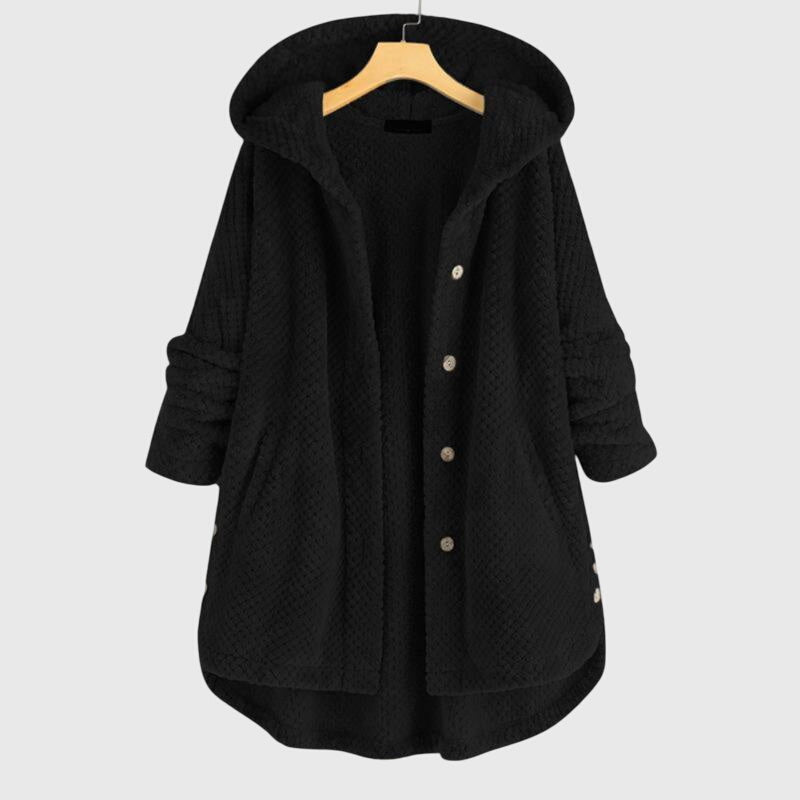 Franca™ - Fleece jaka ar kapuci