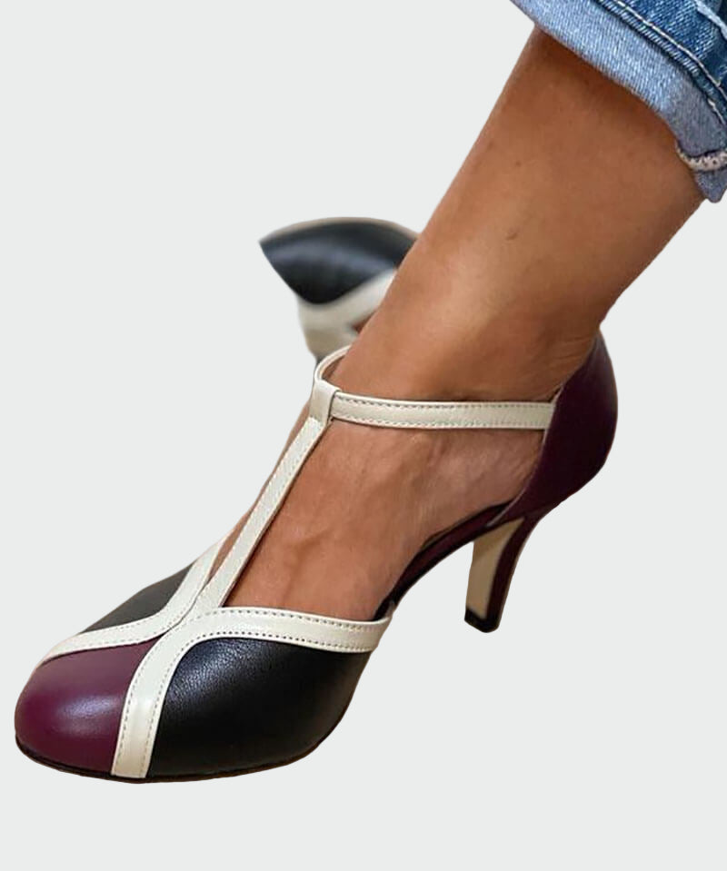 Anna Eleganti RetroSandales VidējaPapēžaTPēdē