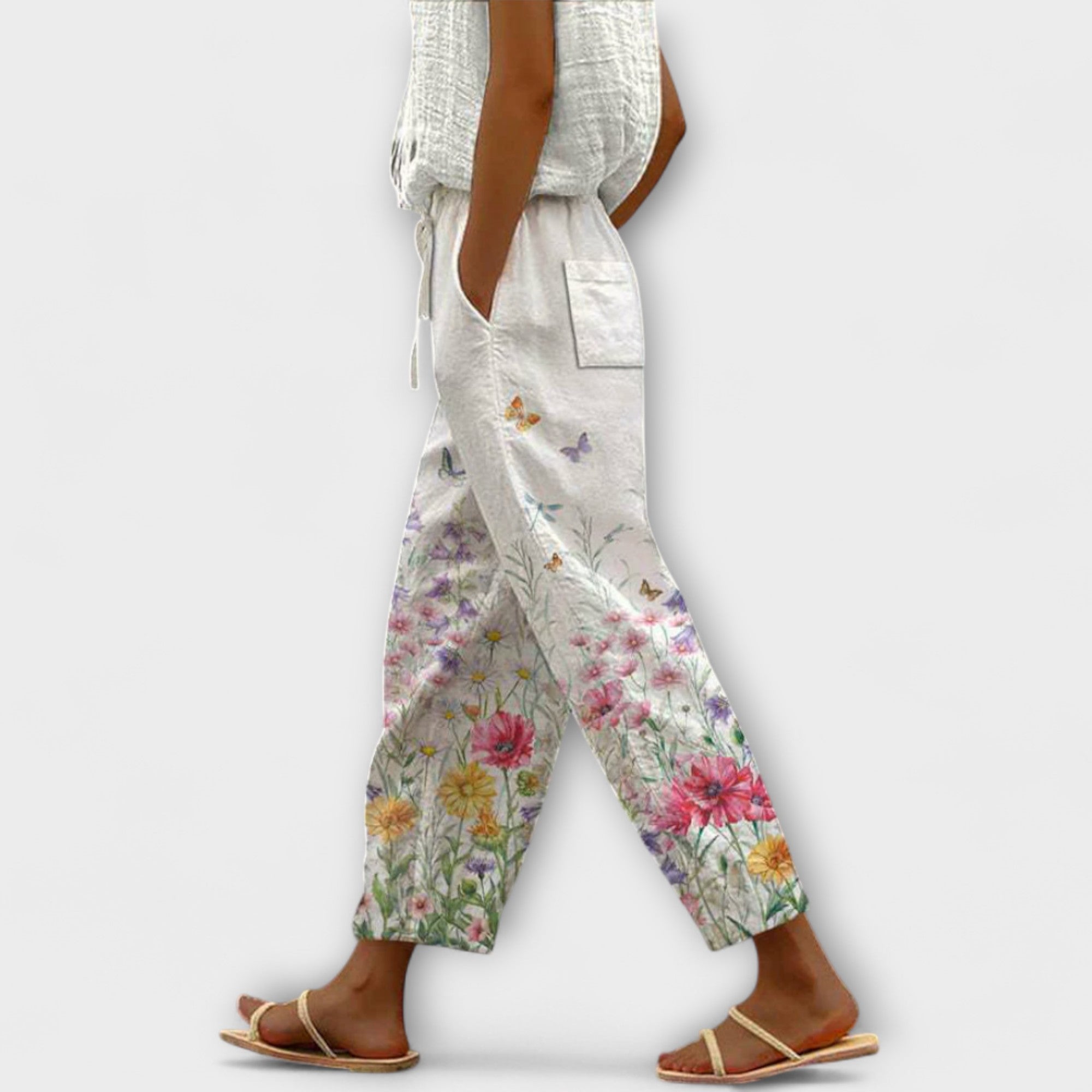 Airish - Izteiksmīgas drukātas brīvās bikses